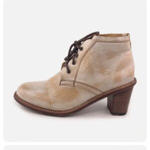 Bed Stu cobbler series leather lace up ankle boots US 8 rustic sand handmade